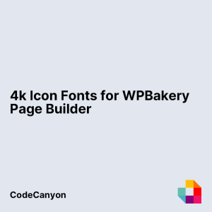 4k Icon Fonts for WPBakery Page Builder