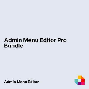 Admin Menu Editor Pro Bundle