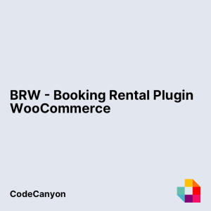 BRW - Booking Rental Plugin WooCommerce