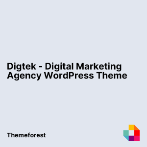 Digtek - Digital Marketing Agency WordPress Theme