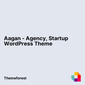 Aagan - Agency, Startup WordPress Theme