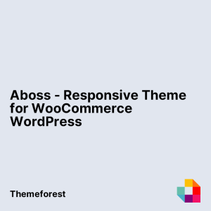 Aboss - Responsive Theme for WooCommerce WordPress