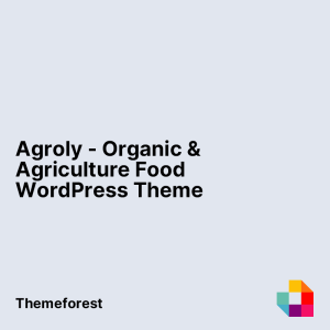 Agroly - Organic & Agriculture Food WordPress Theme