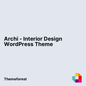 Archi - Interior Design WordPress Theme
