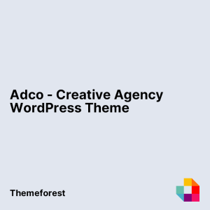 Adco - Creative Agency WordPress Theme
