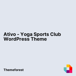 Ativo - Yoga Sports Club WordPress Theme