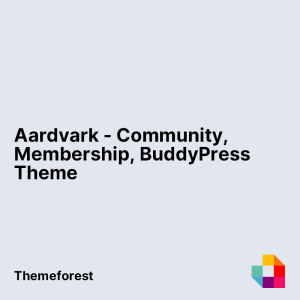 Aardvark - Community, Membership, BuddyPress Theme