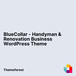 BlueCollar - Handyman & Renovation Business WordPress Theme