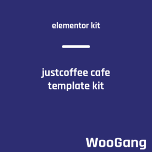 Justcoffee - Cafe and Coffee Elementor Template Kit