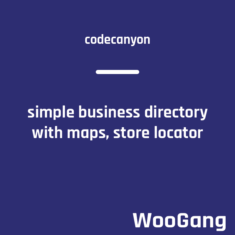 Simple Business Directory with Maps, Store Locator, Distance Search ...
