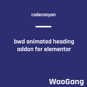 BWD Animated Heading Addon for Elementor