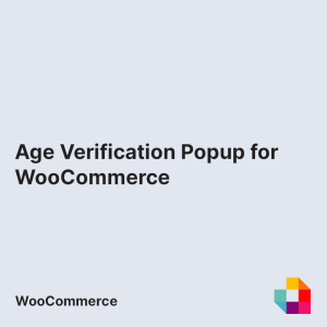 Age Verification Popup for WooCommerce